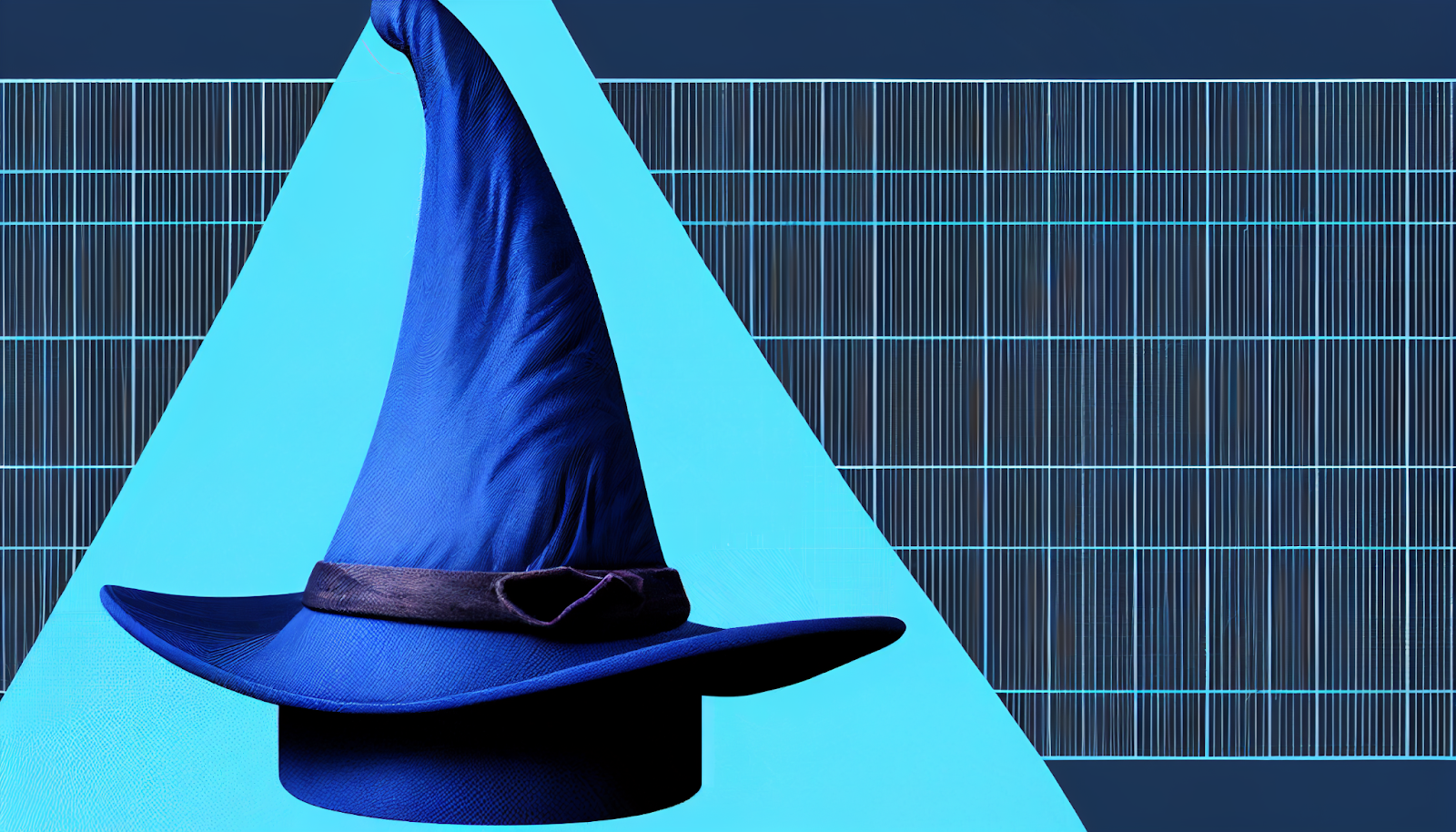 Wizard Hat with Stocks Illustration