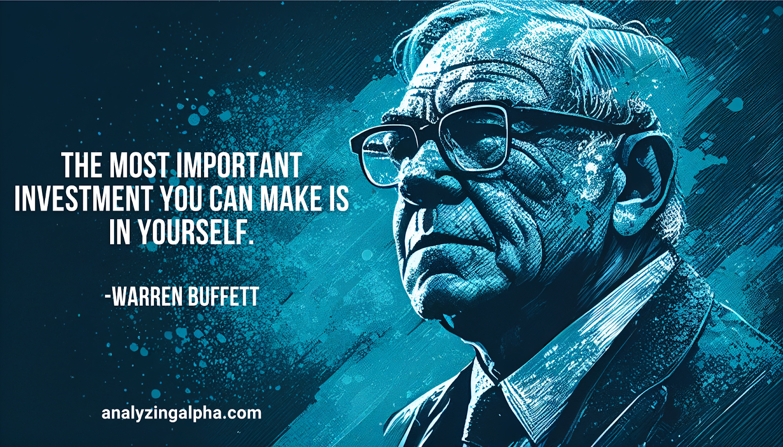 The most important investment you can make is in yourself. -- Warren Buffett