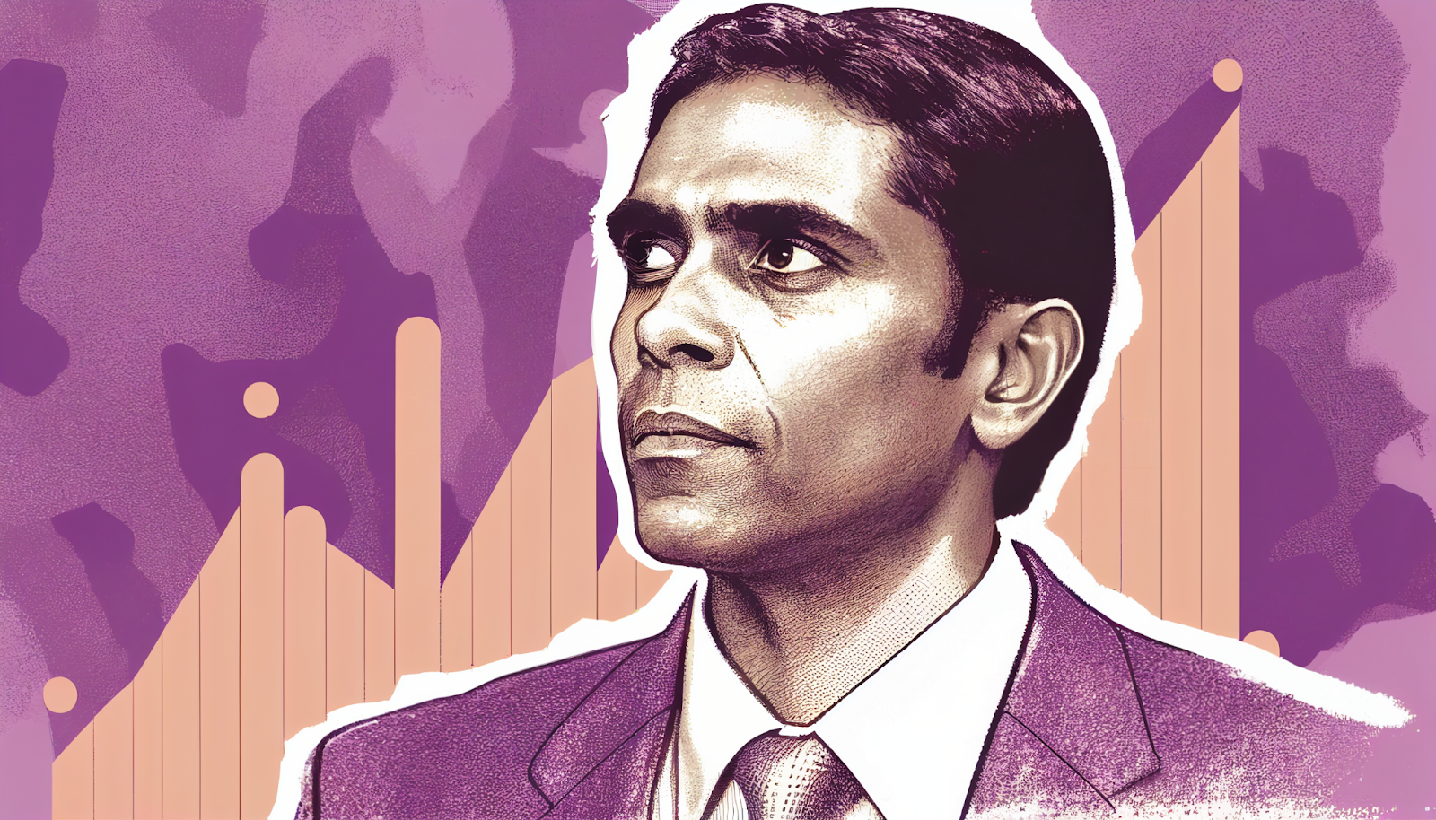 Aswath Damodaran with Stocks Illustration